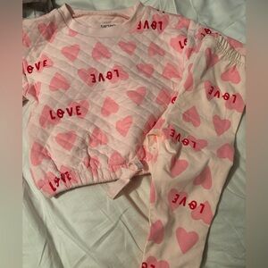 NWT 18 month heart outfit/matching set